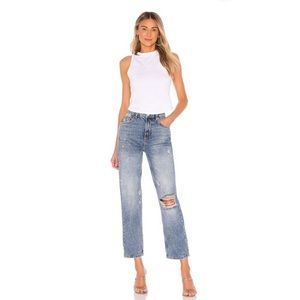 Free People We The Free Dakota High Rise Straight Jeans